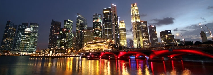 Singapore night scenery